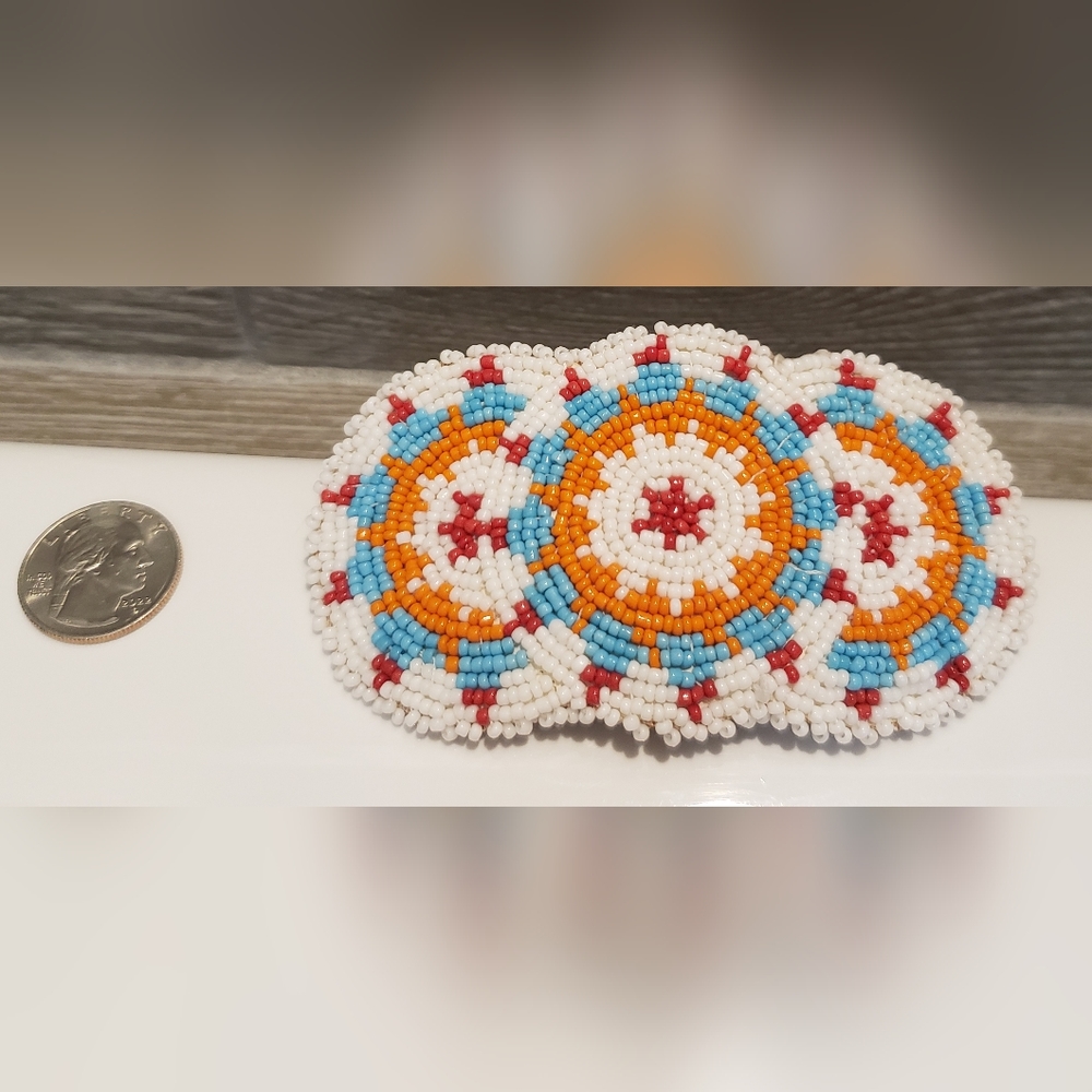Native American Style Beaded Barrette